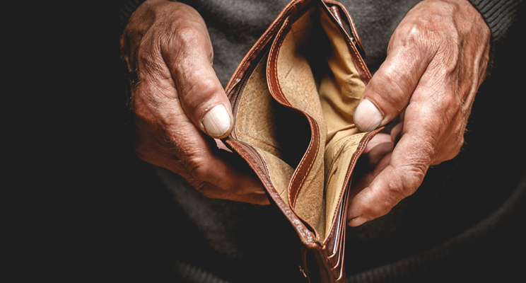 opening empty wallet