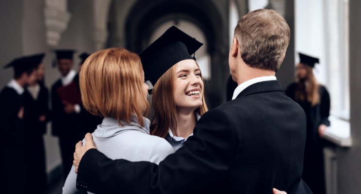 parents with graduating student